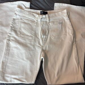 GAP Cream Flare Denim Jeans